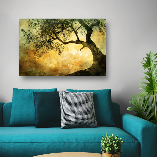 Zonnebloemenboom van Van Gogh poster