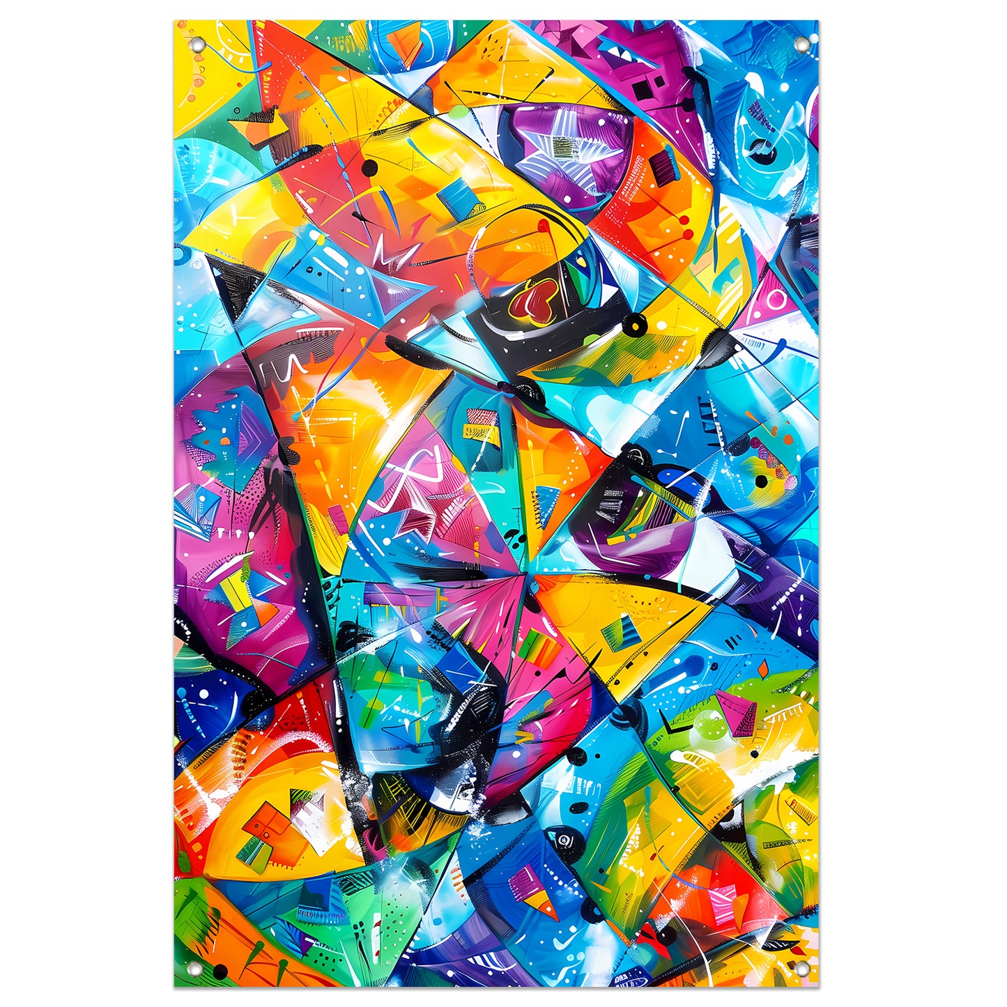 Abstract Kleuren Explosie tuinposter