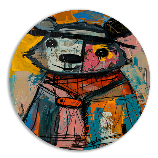 Abstract  van een Kleurrijk Beer forex muurcirkel