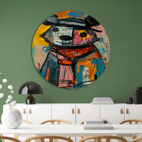 Abstract van een Kleurrijk Beer forex muurcirkel