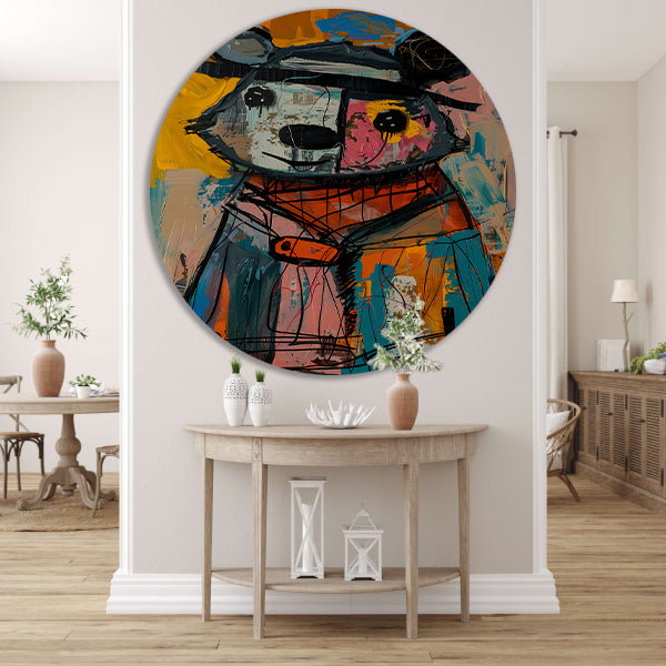 Abstract van een Kleurrijk Beer forex muurcirkel
