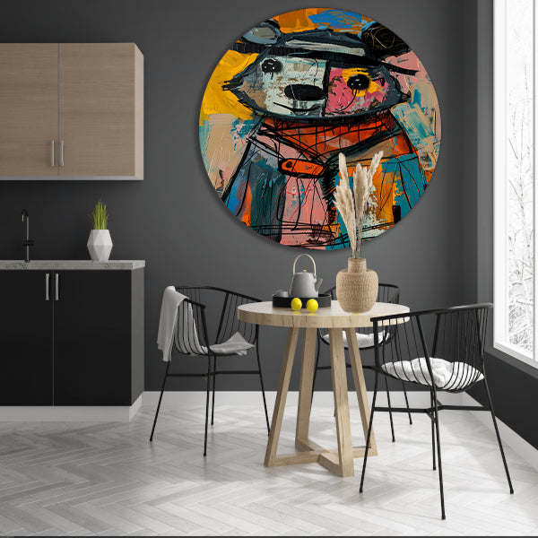 Abstract van een Kleurrijk Beer forex muurcirkel