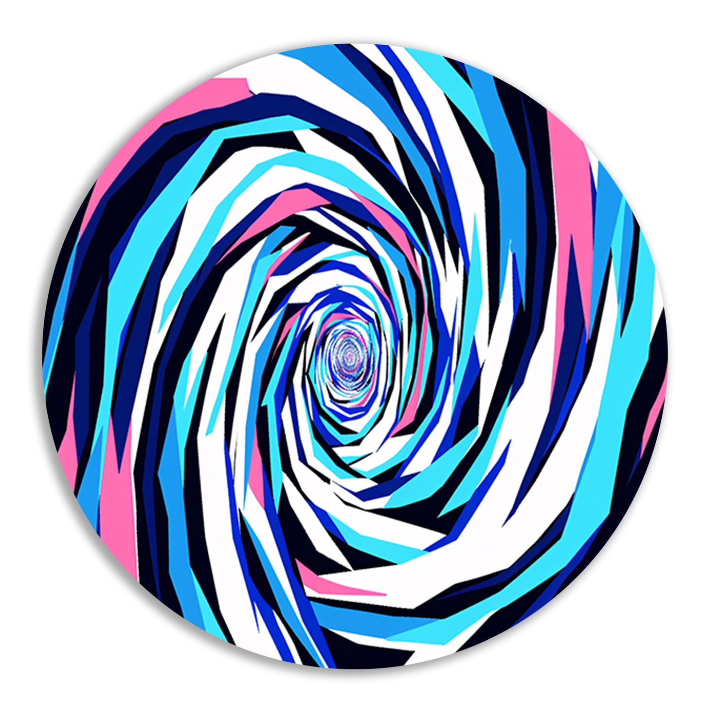 Kleurrijke abstracte draaikolk digitale kunst forex muurcirkel