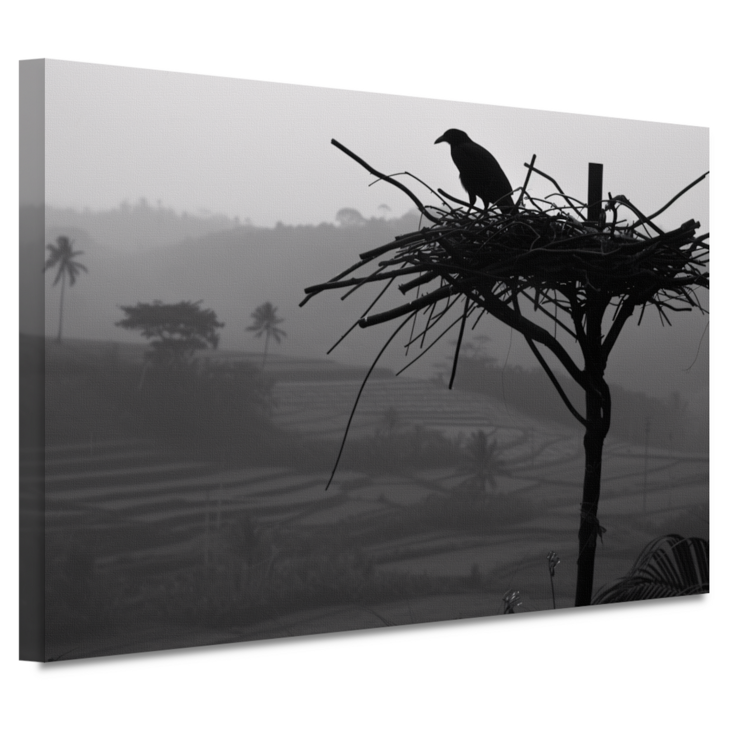 Klassieke Vogelnest in Boom canvas
