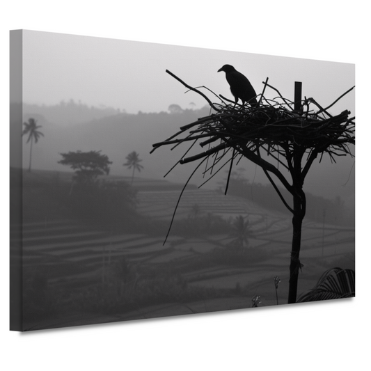 Klassieke Vogelnest in Boom canvas