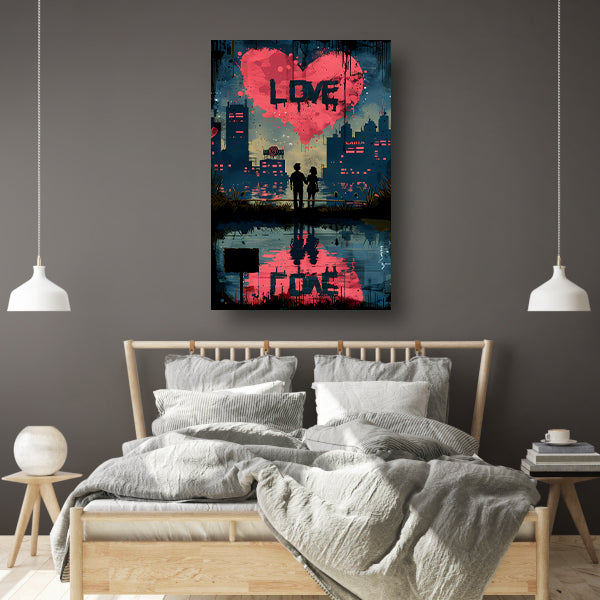 Abstract Liefde Ladder Doel canvas