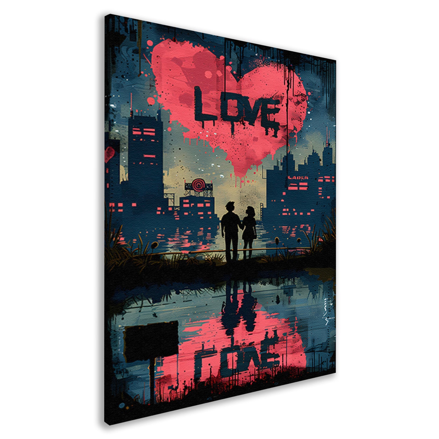 Abstract Liefde Ladder Doel canvas