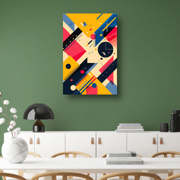 Abstract Compositie met Kleurrijk Vormen poster