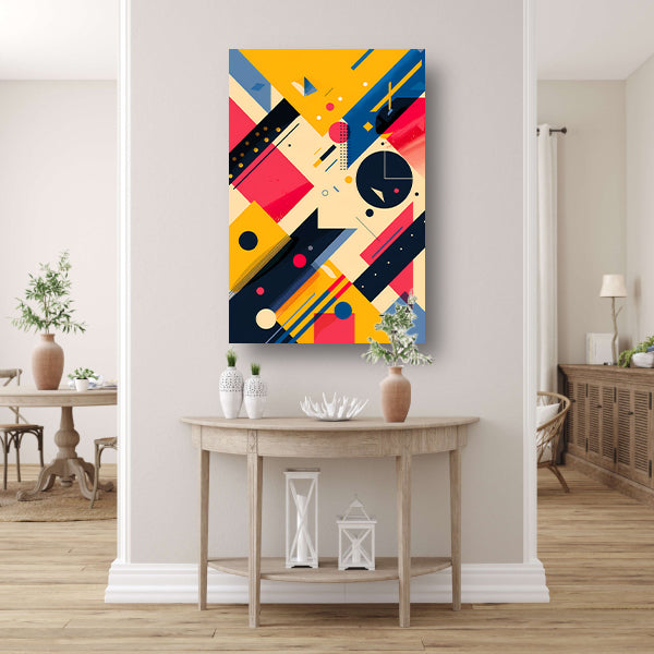Abstract Compositie met Kleurrijk Vormen poster