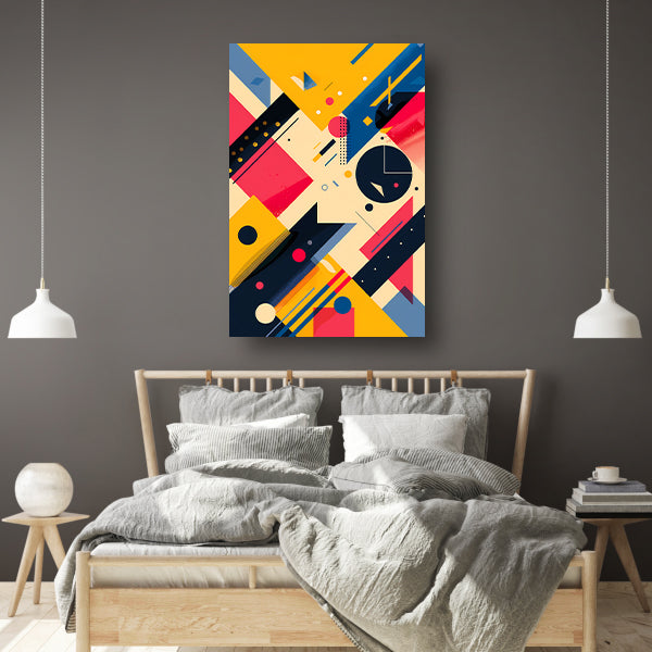 Abstract Compositie met Kleurrijk Vormen poster