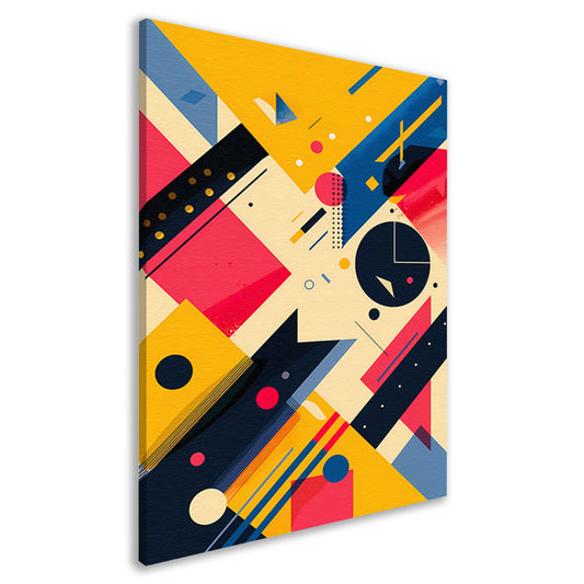 Abstract Compositie met Kleurrijk Vormen canvas