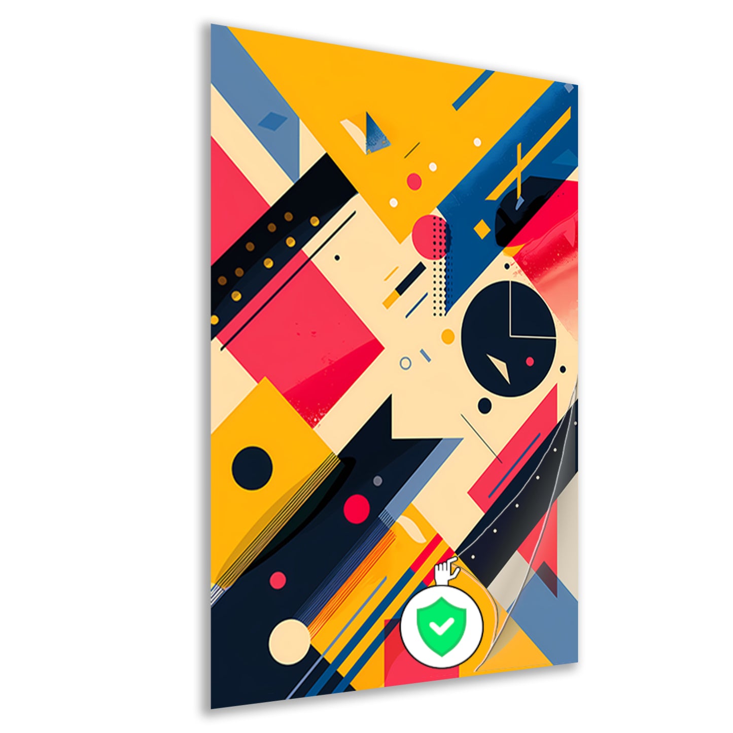 Abstract Compositie met Kleurrijk Vormen poster