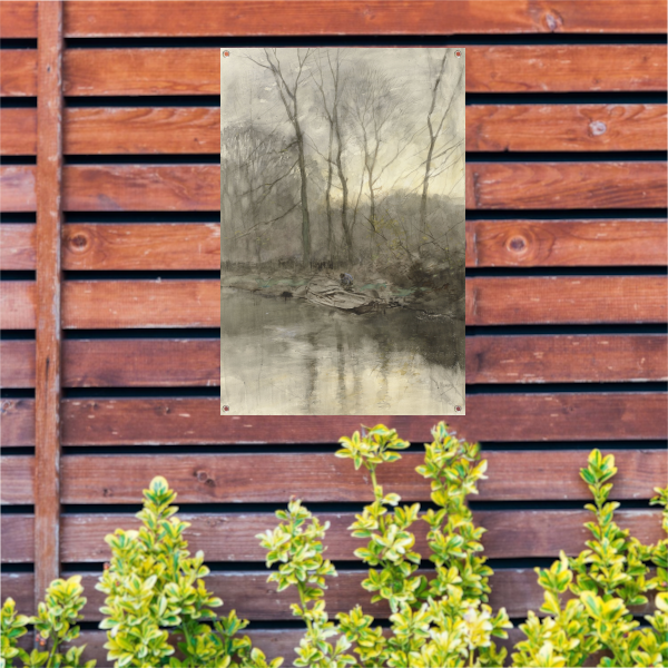 Bosrand aan het water - Anton Mauve tuinposter