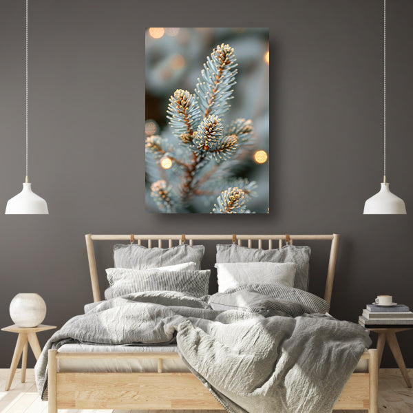 Wintertak met Warme Lichtjes canvas