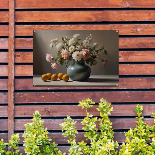 Stilleven met Bloemen en Citroenen tuinposter