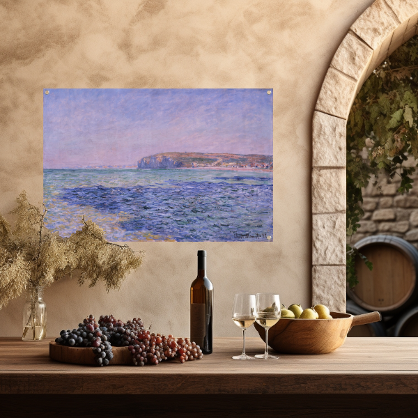 Schaduwen op de zee, De kliffen bij Pourville - Claude Monet tuinposter