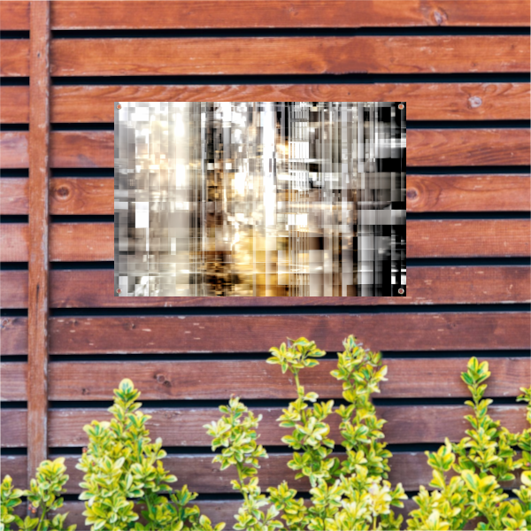 Reflecties van Chaos en Orde tuinposter