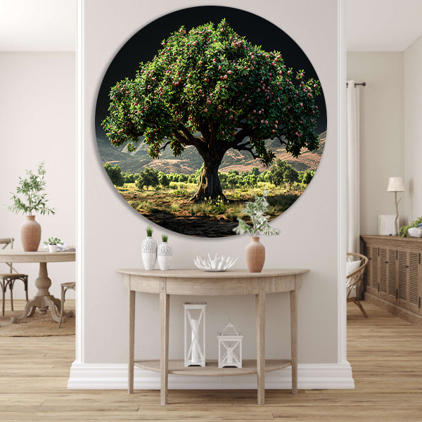 Appelboomgaard met bergen forex muurcirkel