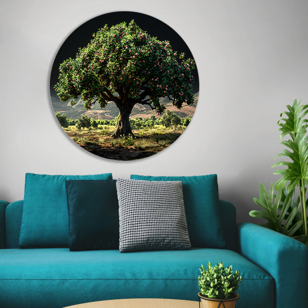 Appelboomgaard met bergen forex muurcirkel