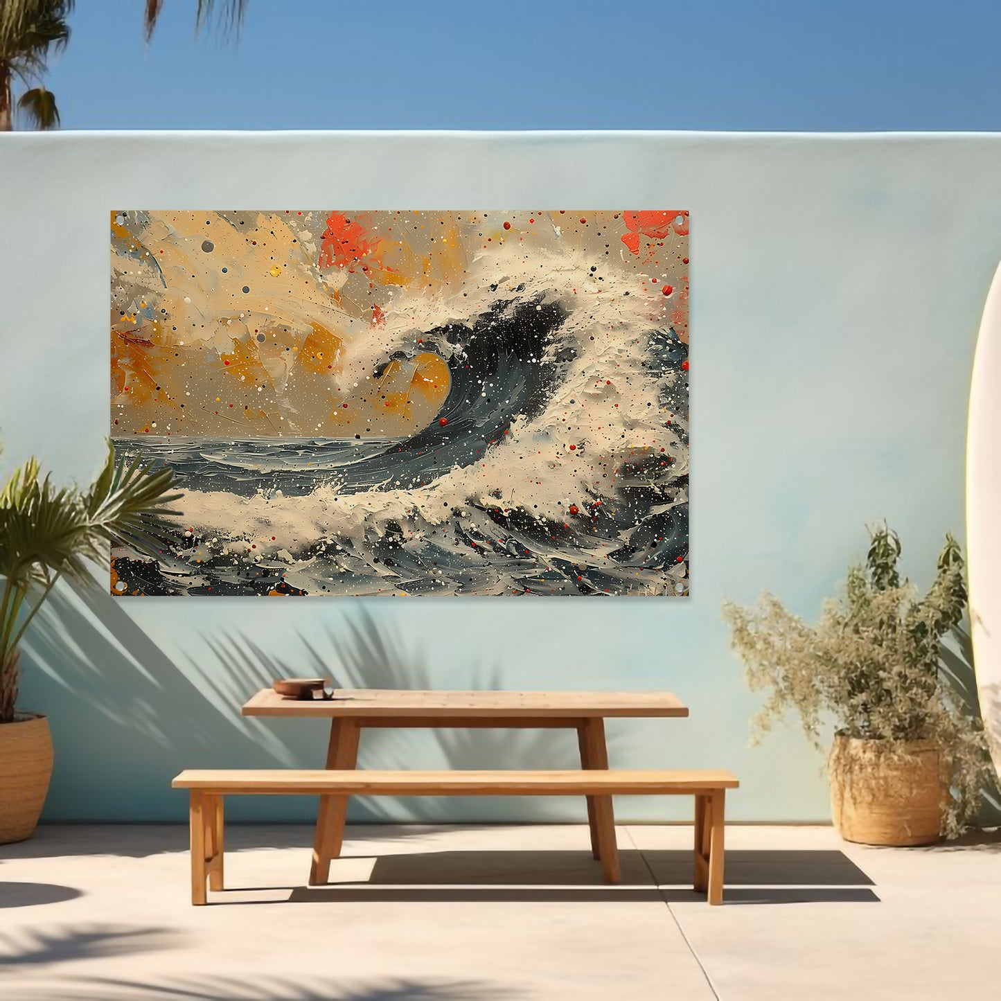Impressionistische Zeegezicht tuinposter