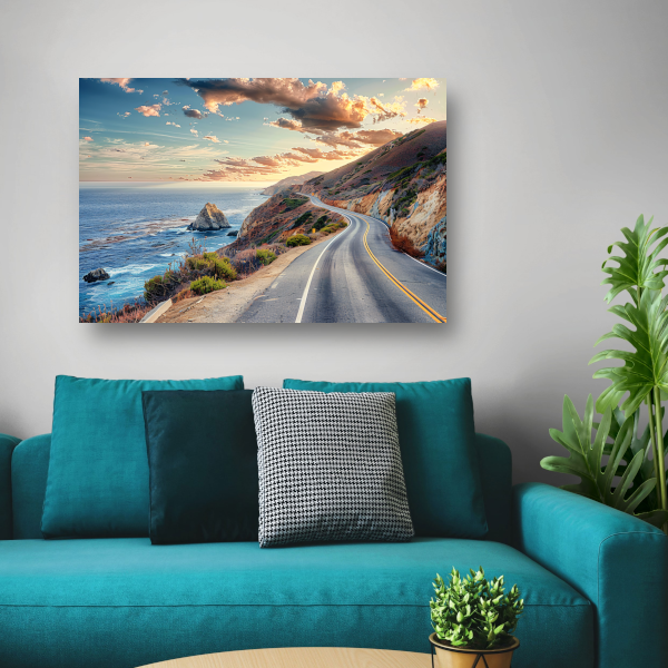 Impressionistieke Landschapsweg canvas