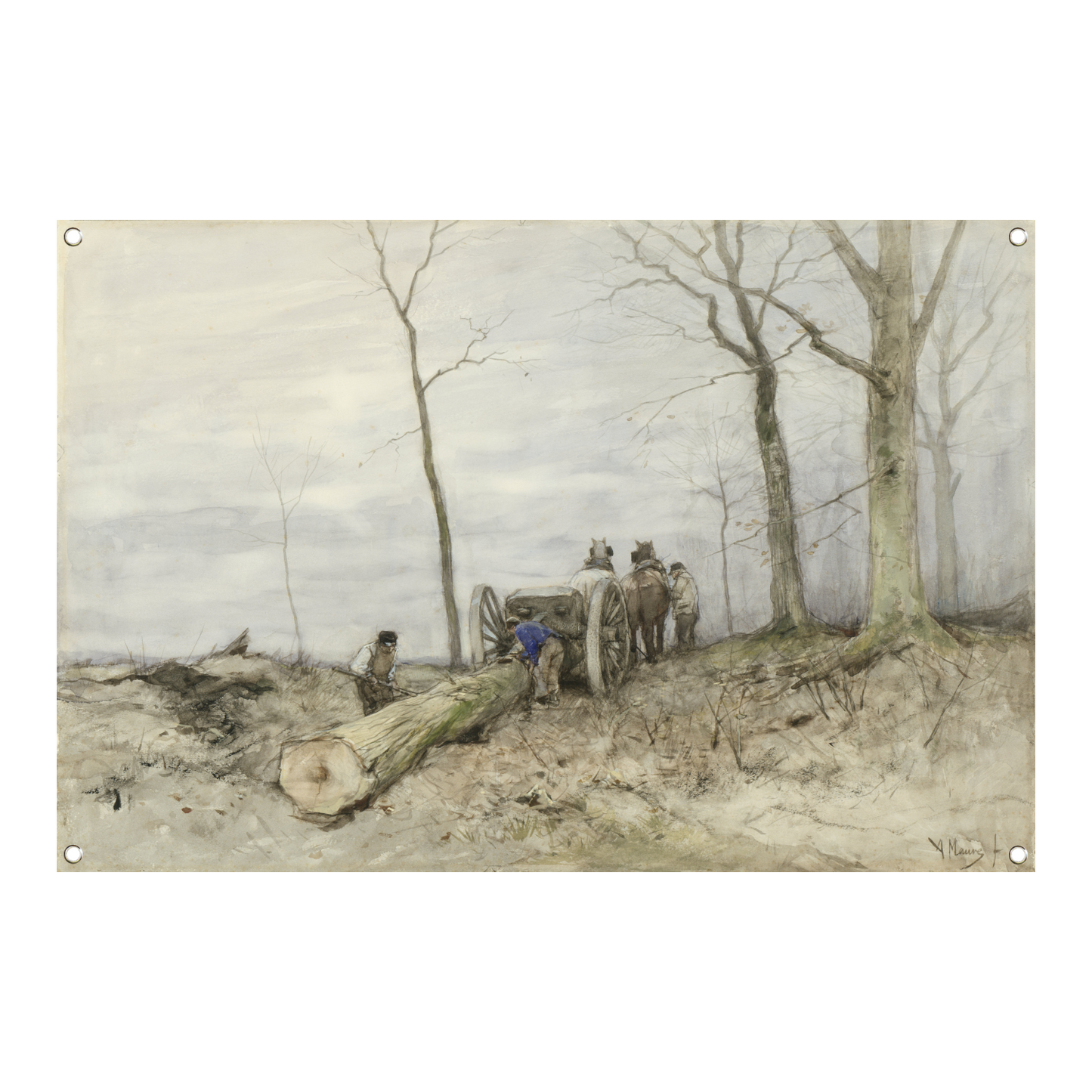 De Mallejan - Anton Mauve tuinposter