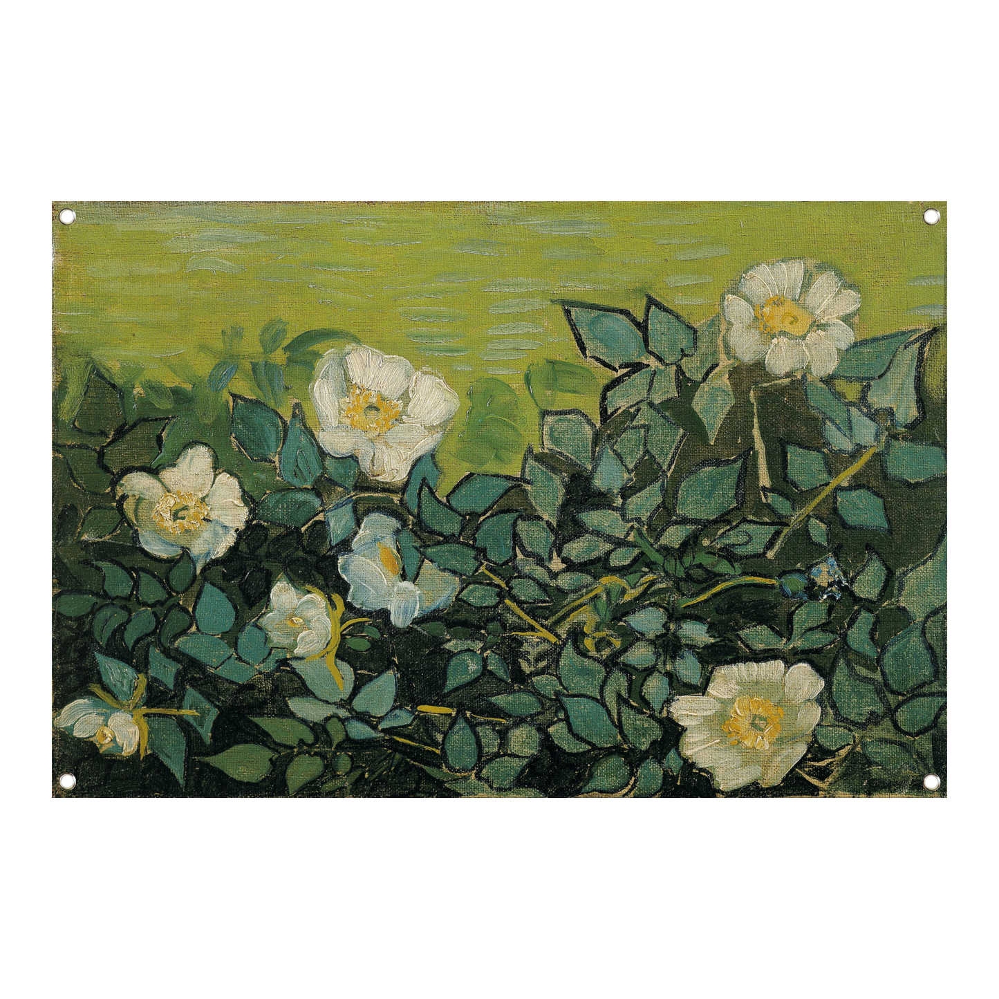 Wilde rozen - Vincent van Gogh tuinposter