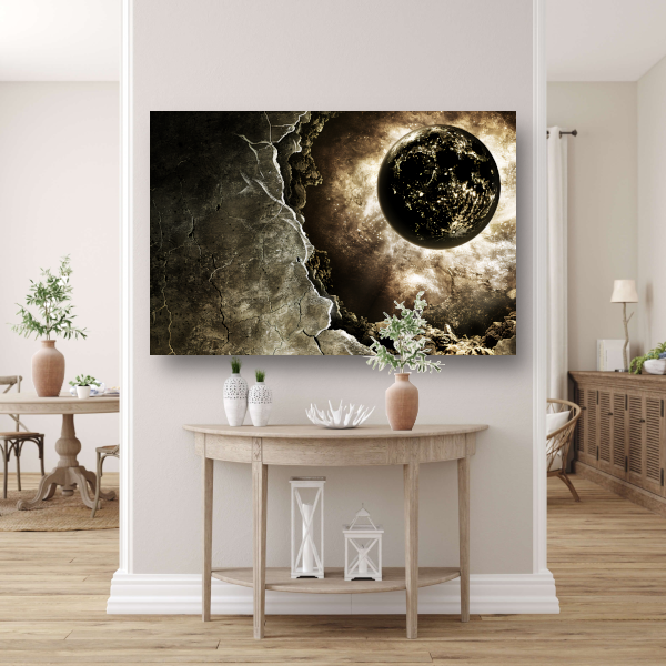 Planeet ontsnapt uit portaal canvas