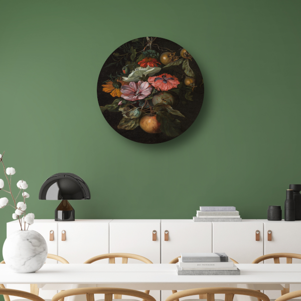 Festoen van vruchten en bloemen - Rachel Ruysch forex muurcirkel