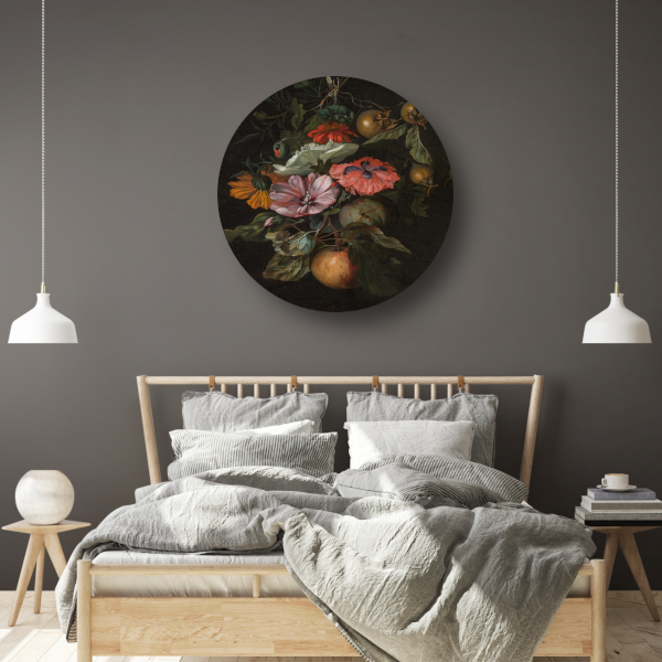 Festoen van vruchten en bloemen - Rachel Ruysch forex muurcirkel