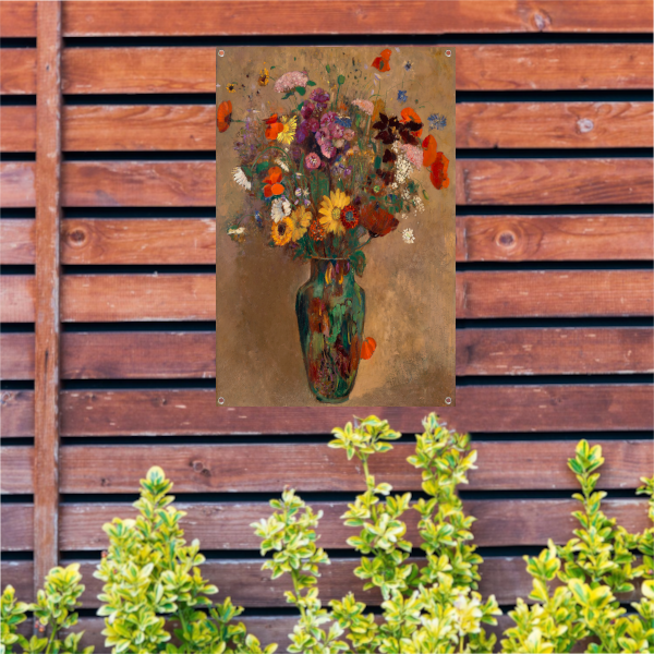 Groot boeket wilde bloemen - Odilon Redon tuinposter
