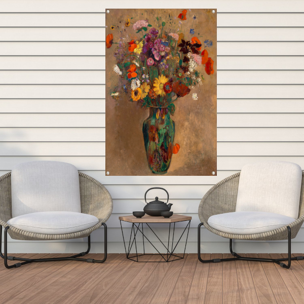 Groot boeket wilde bloemen - Odilon Redon tuinposter