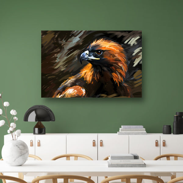 Gouden Arend in Landschap canvas