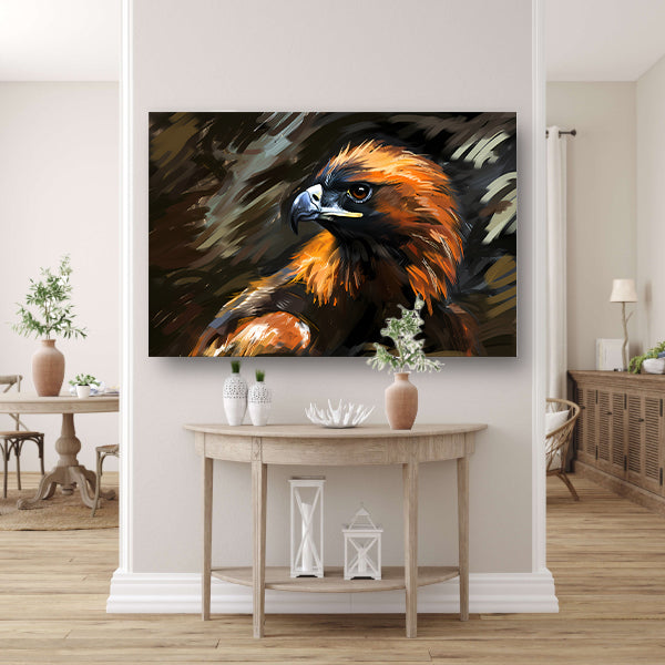 Gouden Arend in Landschap canvas