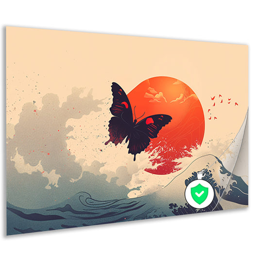 Abstracte lijnenpatroon poster