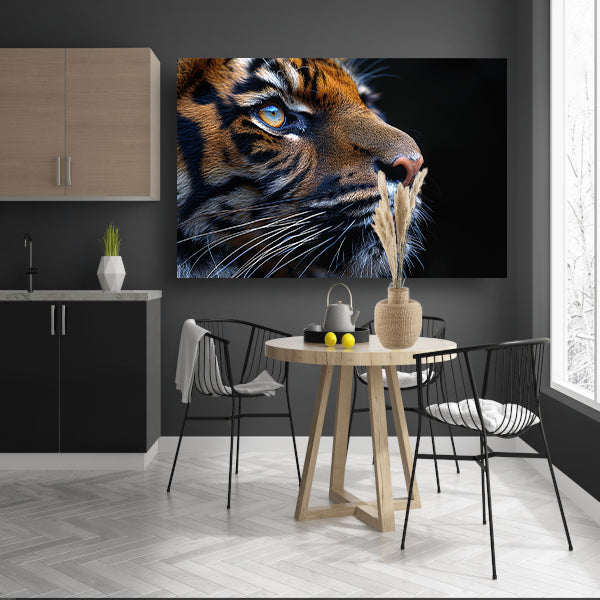Het betoverende oog van de tijger canvas