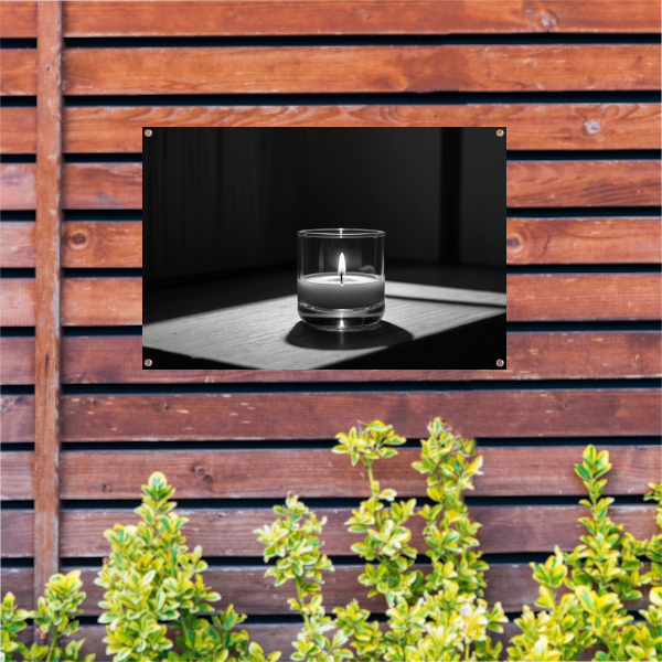 Zacht Licht in Monochroom Stilleven tuinposter