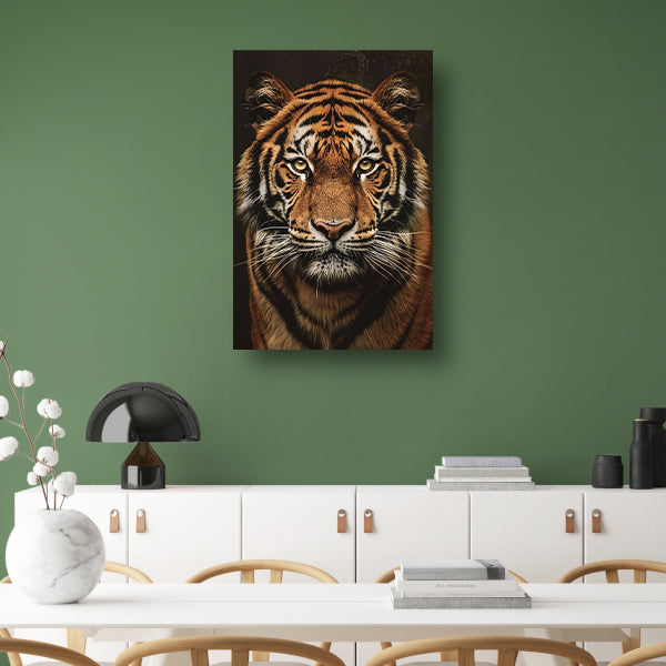 Portret van een Indrukwekkende Tijger canvas