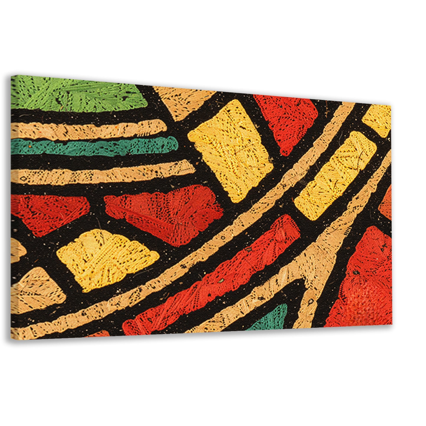 Abstract patroon met kleurrijke geometrische vormen canvas