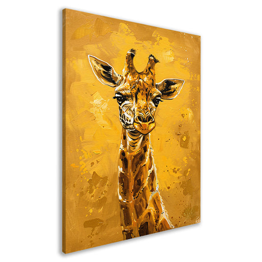 Minimalistisch Giraffe Schilderij voor Modern Interieur canvas