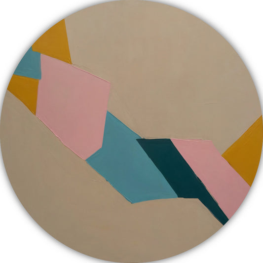 Samenspel van Vorm en Kleur in Minimalisme aluminium muurcirkel