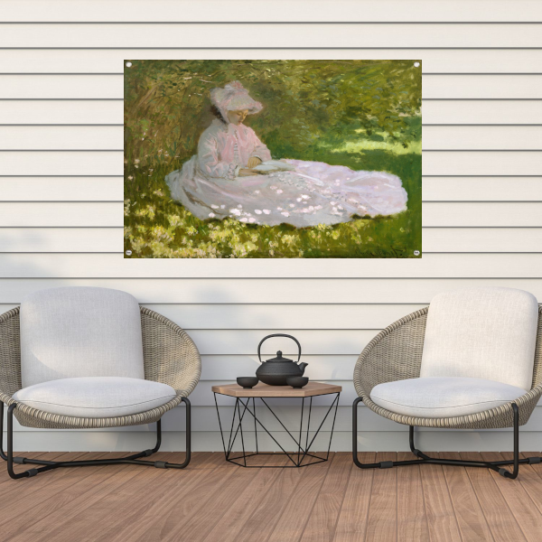 Lente - Claude Monet tuinposter