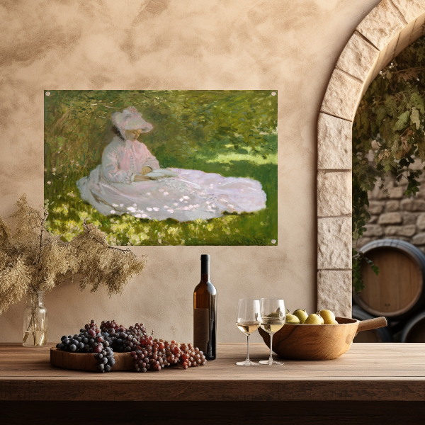Lente - Claude Monet tuinposter