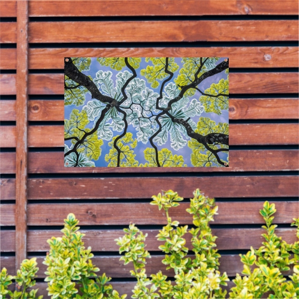Impressionistische Bomen tuinposter