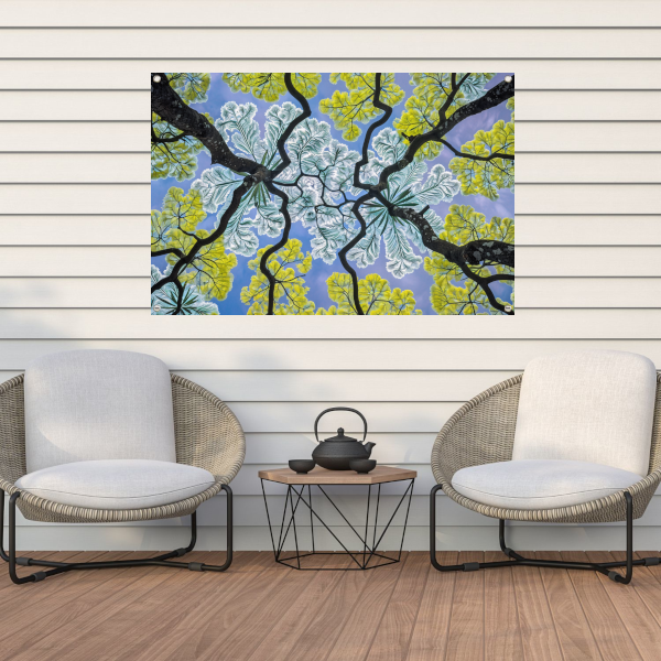 Impressionistische Bomen tuinposter