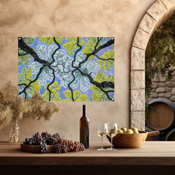 Impressionistische Bomen tuinposter