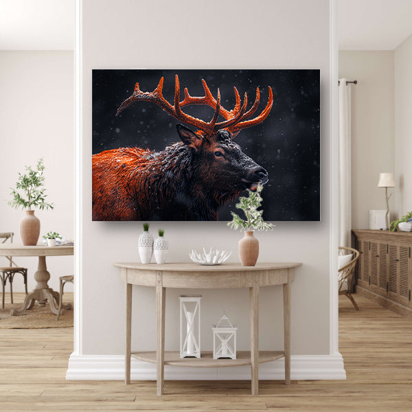 Sneeuwhoorn in Winterlandschap canvas