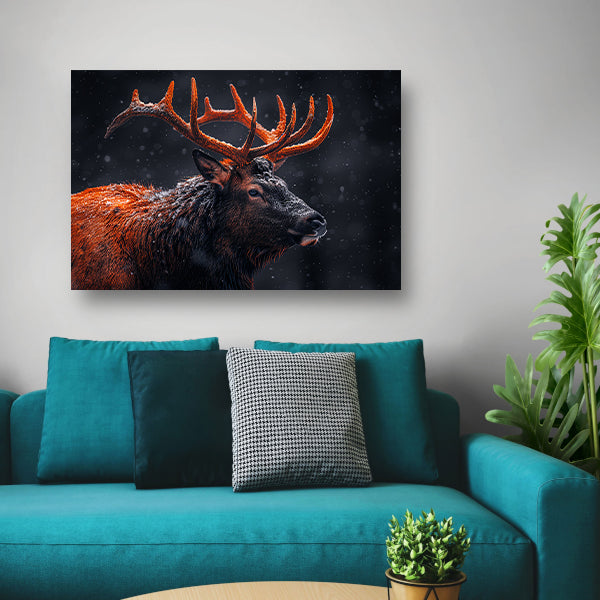 Sneeuwhoorn in Winterlandschap canvas