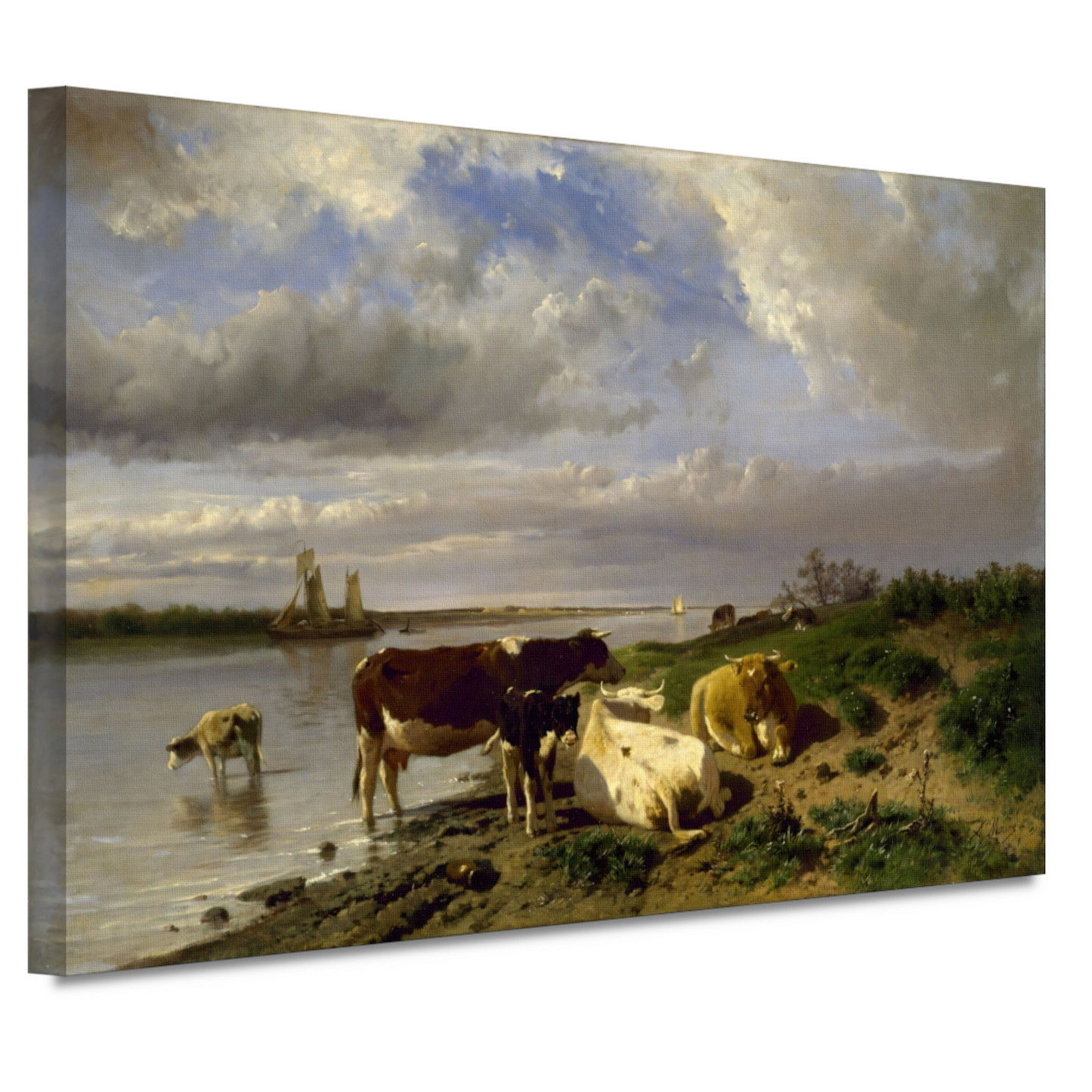 Landschap met vee - Anton Mauve canvas