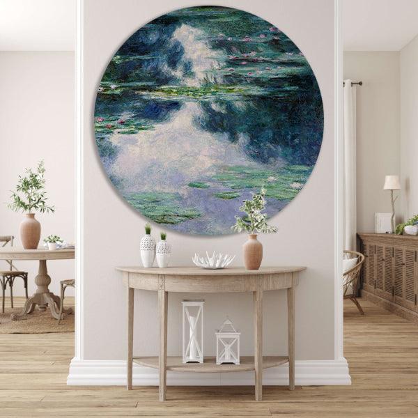 Waterlelies - Claude Monet aluminium muurcirkel